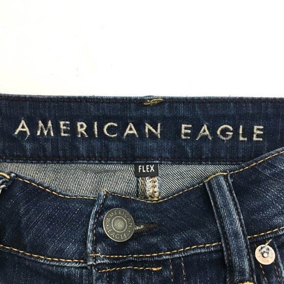 American Eagle Jeans Men's Flex Relaxed Straight Leg Stretch size 32 x 34 - Picture 8 of 13